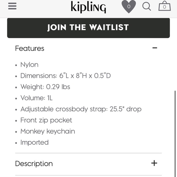 BNNW Kipling Chester Bag - Picture 2 of 8